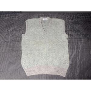 Vintage 100% Pure New Wool Trimmings Bermuda Sweater Vest made in England sz Med